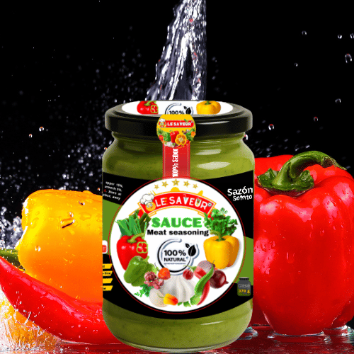 Salsa verde fresca para la comida 370 g