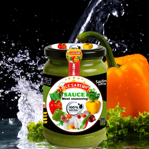 Salsa verde fresca para la comida 370 g