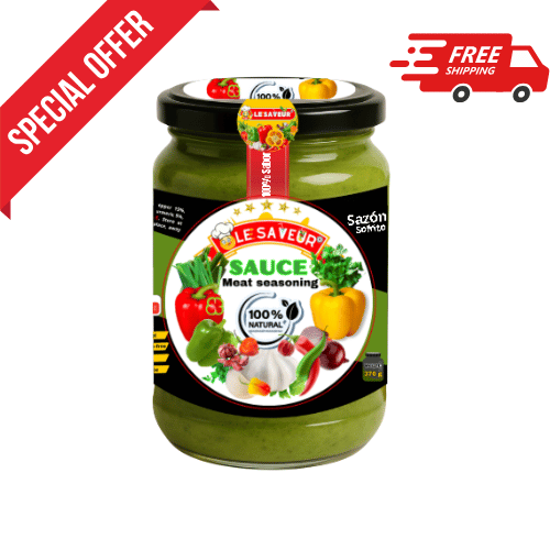 Salsa verde fresca para la comida 370 g